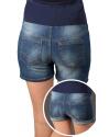Jeans Shorts / Umstandshose mit Bauchband fÃ¼r Sommer - blau