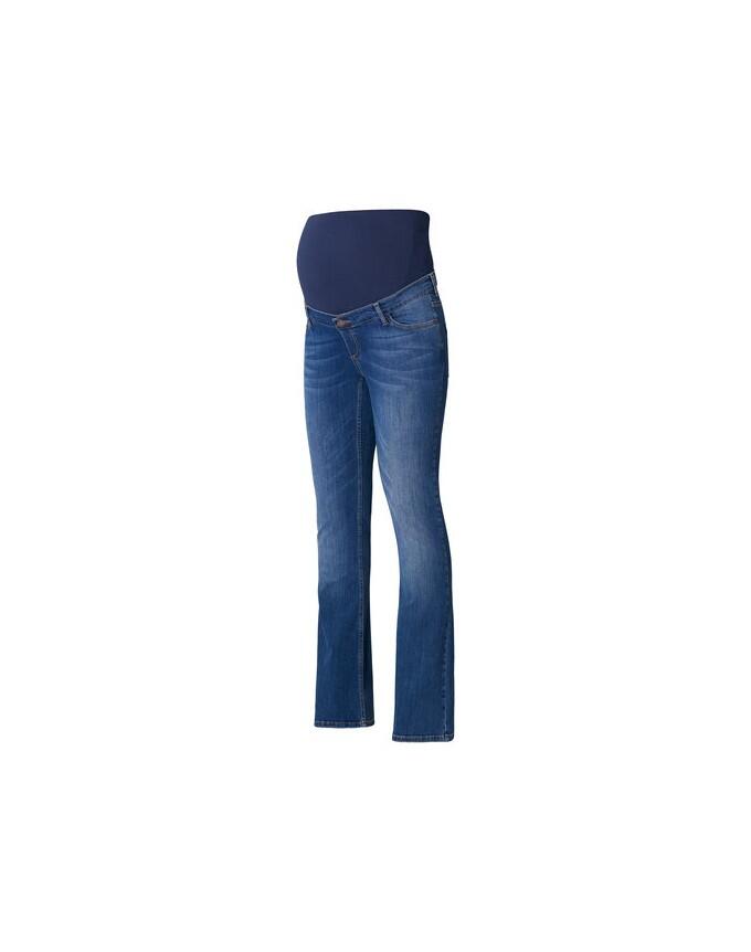 Esprit maternity Flared-Leg Umstandsjeans im 5-Pocket-Stil. Stone-Washed-Jeans U8C010 - blau