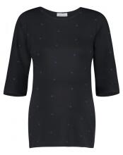 Queen Mum Still-Shirt 3/4 sleeve - schwarz